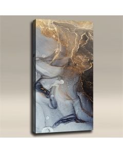 AcousticART Curated Abstract Art Collection #A4P1 Marble Abstract Alcohol Ink - Size: 48" L x 24" W x 2" - Portrait