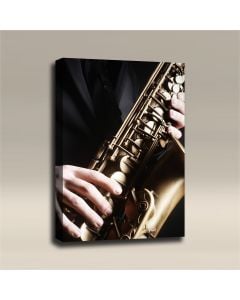 AcousticART Curated Music Collection #M3P2 Jazz Saxophone - Size: 36" L x 24" W x 2" - Portrait