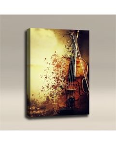 AcousticART Curated Music Collection #M3P1 Cello Snapped from Existence - Size: 36" L x 24" W x 2" - Portrait