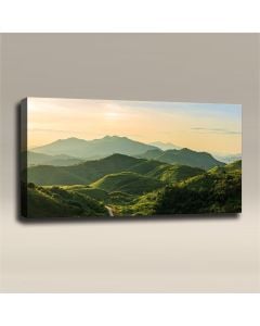 AcousticART Curated Nature Collection #N4L4 Thailand Mountain Range - Size: 48" W x 24" H x 2" - Landscape