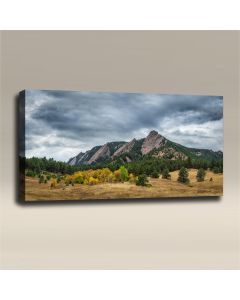 AcousticART Curated Nature Collection #N4L3 Flatiron Mountains - Size: 48" W x 24" H x 2" - Landscape