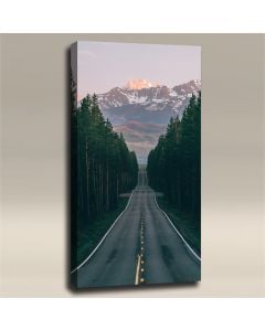 AcousticART Curated Nature Collection #N4P1 Road to Grand Tetons - Size: 48" L x 24" W x 2" - Portrait