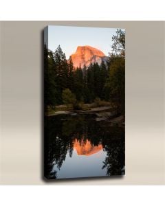 AcousticART Curated Nature Collection #N4P3 Half Dome Sunset - Size: 48" L x 24" W x 2" - Portrait