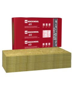 Rockwool® Mineral Wool 60 Acoustic Insulation - 6Lbs 48"x24"x1" Case of 12