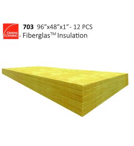 OWENS CORNING 703 rigid fiberglass 8'x4' panels 1" inch thick 12pk