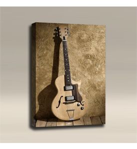 AcousticART Curated Music Collection #M3P3 Telecaster on Wall - Size: 36" L x 24" W x 2" - Portrait