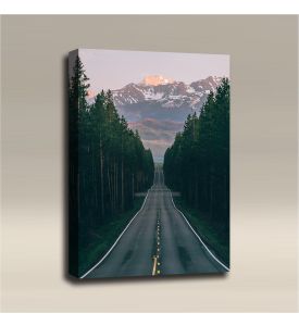 AcousticART Curated Nature Collection #N3P1 Road to Grand Tetons - Size: 36" L x 24" W x 2" - Portrait