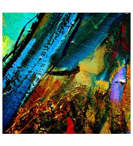 abstract chaotic painting by oil on canvas illustration - ID # 106630190