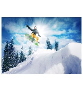 Snowboarder jump - ID # 181805570