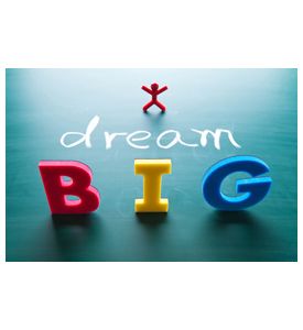 Dream Big Words On Blackboard With Colorful Alphabets - ID # 91124909