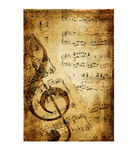 Vintage Musical Background - ID # 10573828