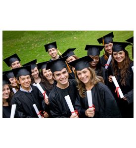 Group Of Graduation Students In The Park - ID # 10793684