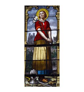 Stained Glass Depiction Of Joan Of Arc - ID # 11582627