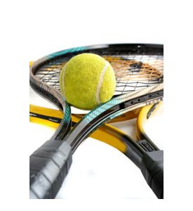 Tennis Ball And Racquet - ID # 1260932