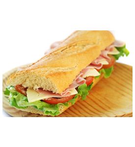 Baguette Sandwich With Lettuce - ID # 13866130