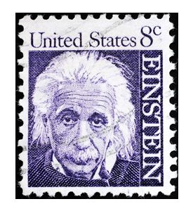 Albert Einstein Portrait On Us Postage Stamp - ID # 14249783