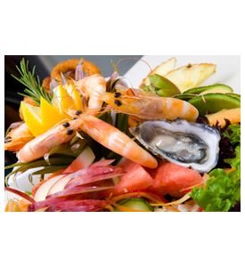 Seafood Platter Served Fresh And Deep Fried - ID # 17267731