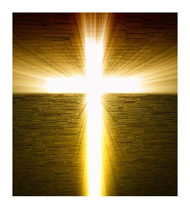 Fine Image Of Christian Cross Of Light Background - ID # 17762116