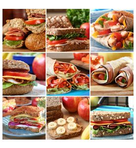 Collage Of  Colorful Mouthwatering Sandwiches - ID # 21500599