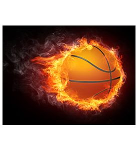 Basketball Ball On Fire - 2D Graphics - ID # 21697774