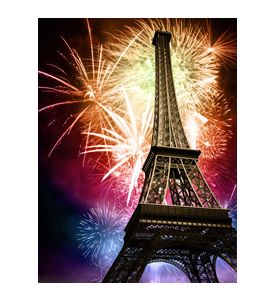 Eiffel With Fireworks - ID # 27777432