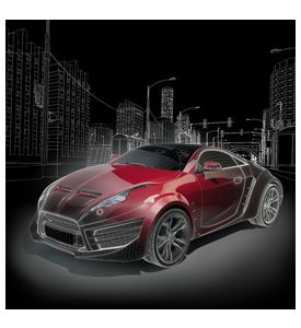 Sports Car Blueprint - Original Car Design -  - ID # 42055398