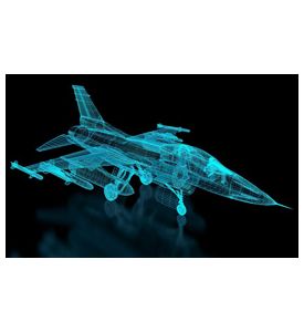 Jet Fighter Aircraft Mesh - ID # 47262725