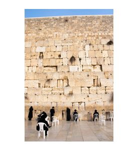 Jewish Worshipers Pray At The Wailing Wall 2 - ID # 53386918