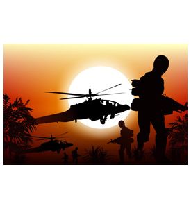 Marine Soldiers And Helicopters - ID # 60518057