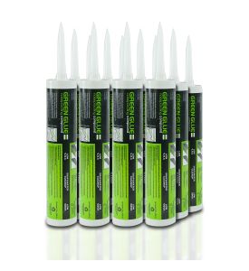 SOUNDPROOFING - GREEN GLUE - 12 PACK - COVERS 192 SQ. FEET.