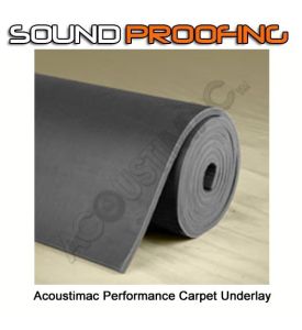 ACOUSTIMAC SOUNDPROOFING PERFORMANCE CARPET UNDERLAY: ROLL 4.5' X 20' 3/8"