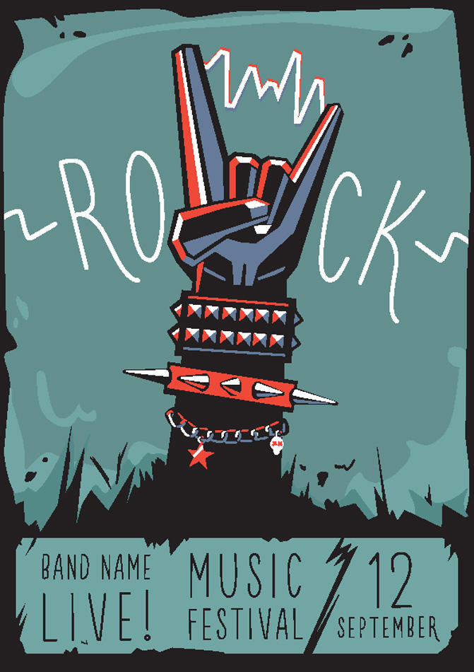 rock music festival poster